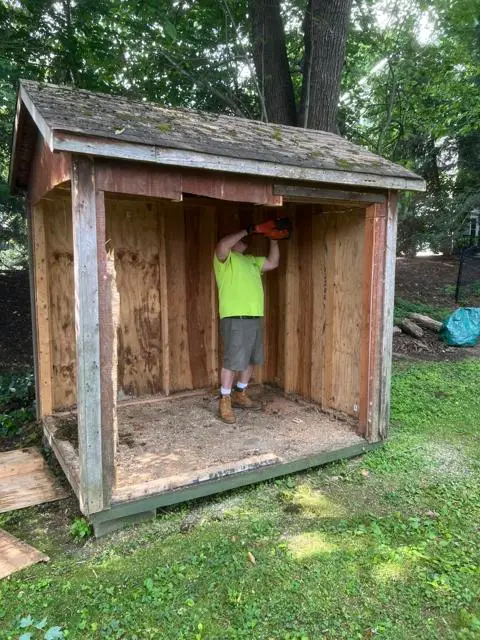 Picture of NJR Tearing Down A Shed
