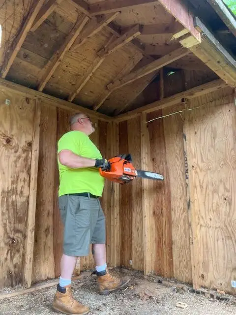 Picture of NJR Tearing Down A Shed