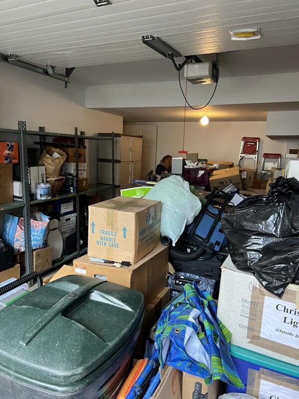 Picture of a garage cleanout in Danbury