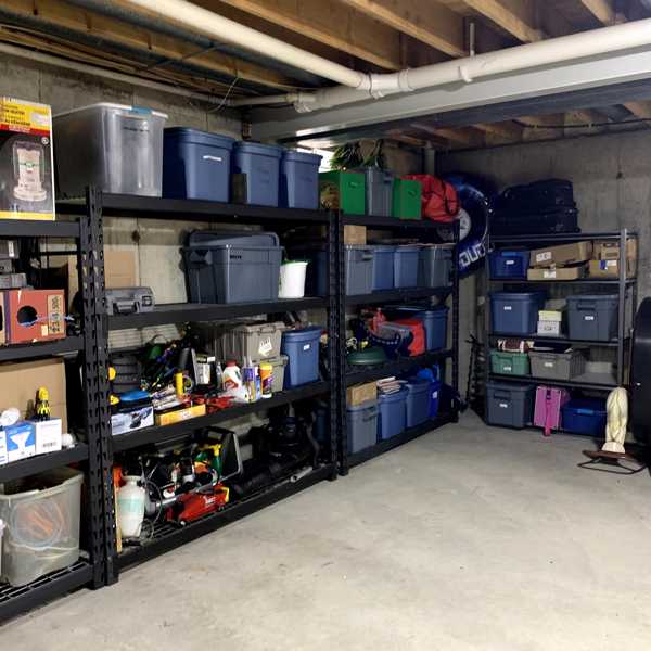 Basement Organization Photo