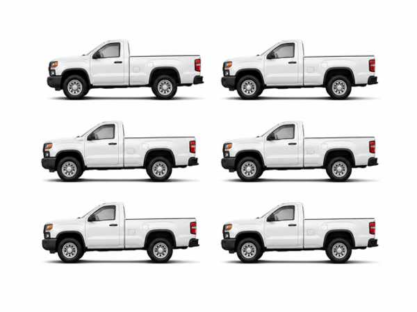 NJR pickup truck comparison to load size